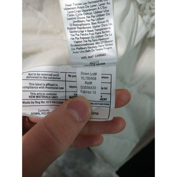 Eddie Bauer Puffer Jacket Womens Small Black Down Filled Sherpa Lined Full Zip - Picture 8 of 10